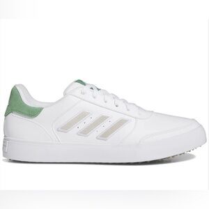 Adidas Retrocross 24 Spikeless Court-Inspired Golf Shoes White/Green Size 7